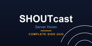 shoutcast server huren account