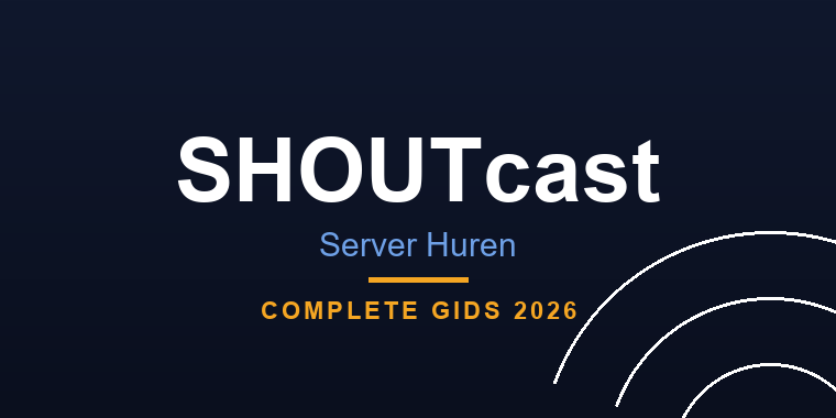 shoutcast server huren account